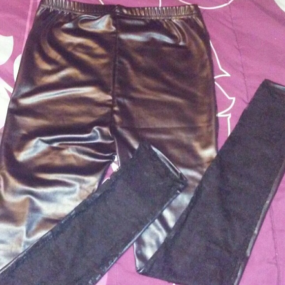 Sz med/lg stretchy lace silky leggings - Picture 7 of 8